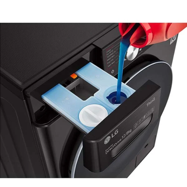  قیمت لباسشویی 12 کیلویی ال‌جی V9 دودی F4V9BWP2EE در بانه