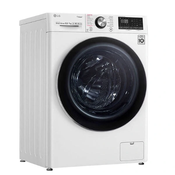 ماشین لباسشویی 10.5 کیلویی ال جی V9 با 7 کیلو خشک کن سفید