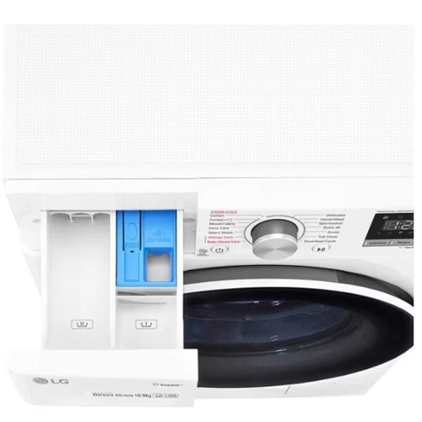 قیمت ماشین لباسشویی 10.5کیلویی با 7 کیلو خشککن ال‌جی V5 سفید 