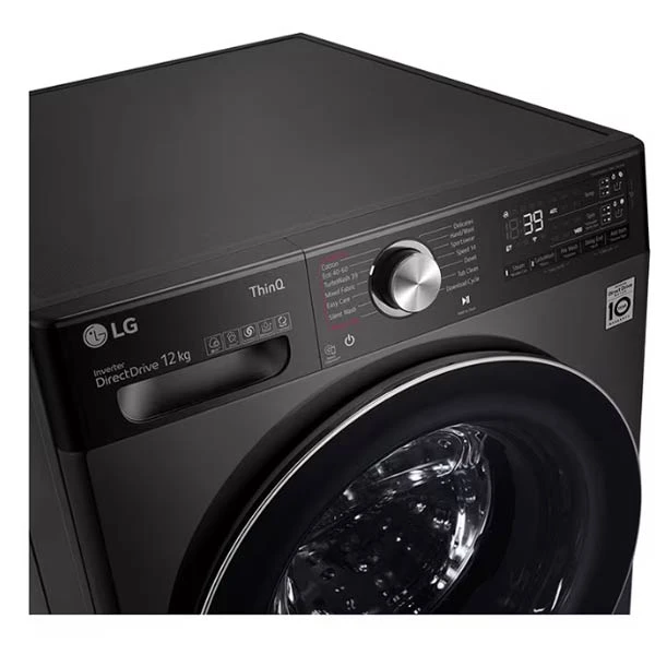  ماشین لباسشویی 12 کیلویی ال‌جی V9 دودی 