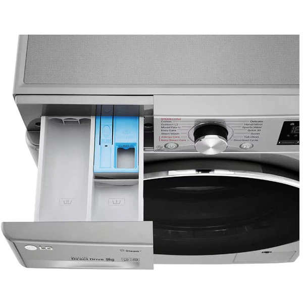قیمت لباسشویی 9 کیلویی ال‌جی V5 نقره ای F4V5VYP2T