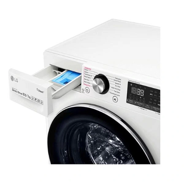 ماشین لباسشویی 1400 دور 10.5 کیلویی با 7 کیلوخشککن ال جی V9
