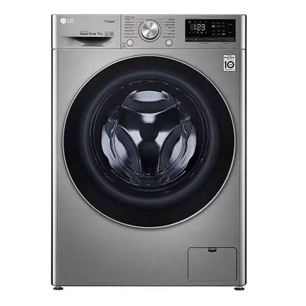  ماشین لباسشویی 9 کیلویی ال‌جی V5 نقره ای F4V5VYP2T 