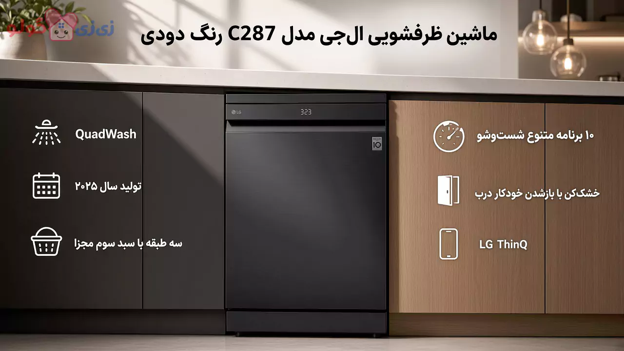 ماشین ظرفشویی 14 نفره ال جی مدل DFC287HMS