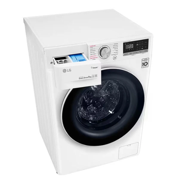 قیمت ماشین لباسشویی 9 کیلویی ال‌جی V5 سفید F4V5VYP0W