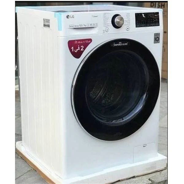 ماشین لباسشویی 1400 دور 10.5 کیلویی با 7 کیلوخشککن ال جی V9 سفید